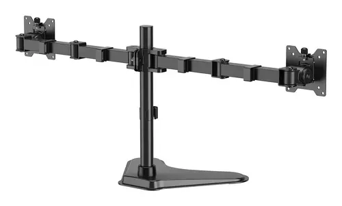 Soporte de Mesa Con Peana Eco Giratorio e Inclinable para Monitor/TV 20kg (3 Pivotes, 2 Brazos) de 17"-35", Negro - Imagen 3