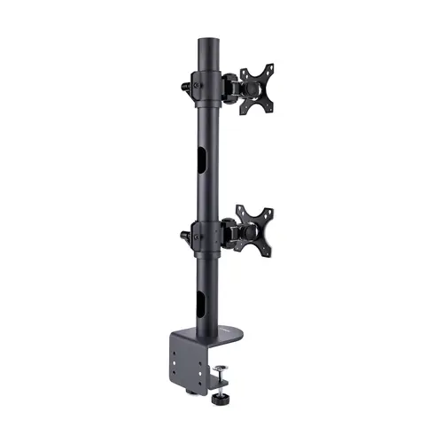 Soporte de Sobremesa para Dos Monitores Apilados Verticalmente de 49" 16:9 o 32:9 - Capacidad de Carga de 32kg - de Mordaza en C - Soporte VESA para 2 Monitores - TAA - Imagen 2