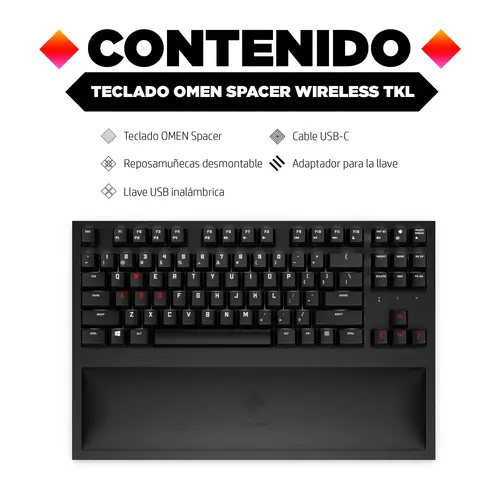 Teclado inalámbrico OMEN Spacer TKL - Imagen 8