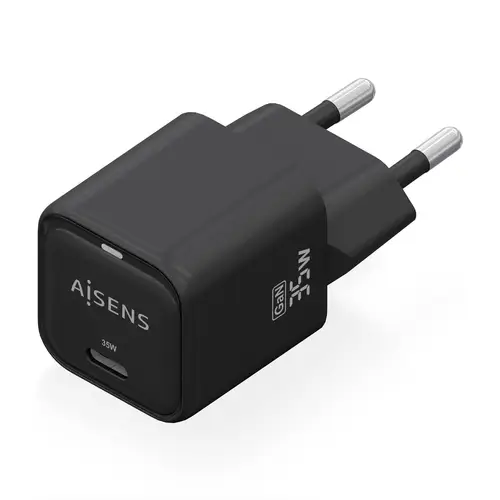 Cargador GaN 35W, 1xUSB-C PD3.0 QC4.0, Negro - Imagen 2