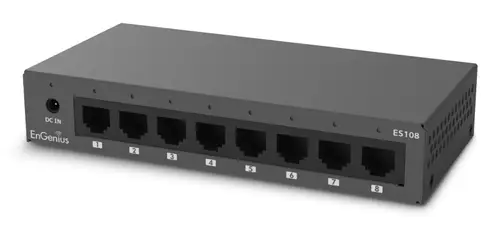ES108 switch No administrado Gigabit Ethernet (10/100/1000) Negro - Imagen 4
