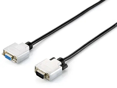 118850 cable VGA 1,8 m VGA (D-Sub) Negro, Plata - Imagen 1