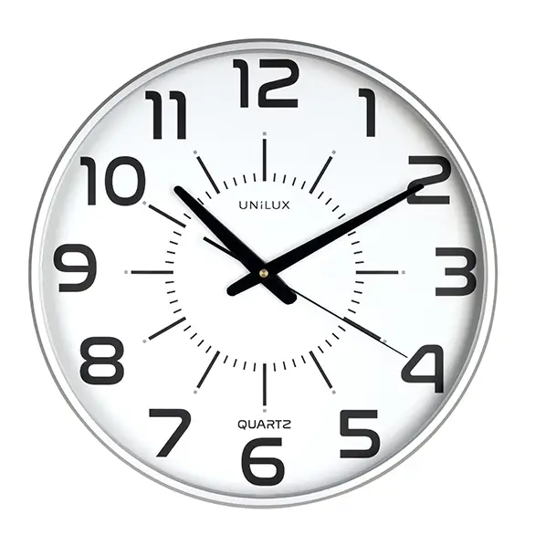 MAXI POP Pared Quartz clock Alrededor Gris