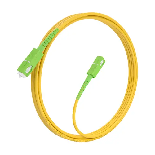 Cable Fibra Óptica Latiguillo G657A2 3.0 9/125 SMF Simplex CPR DCA LSZH, SC/APC-SC/APC, Amarillo, 5.0m - Imagen 2