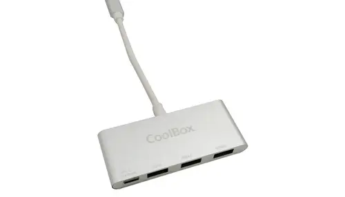 COO-HUC3U3PD hub de interfaz USB 3.2 Gen 1 (3.1 Gen 1) Type-C 5000 Mbit/s Aluminio - Imagen 1