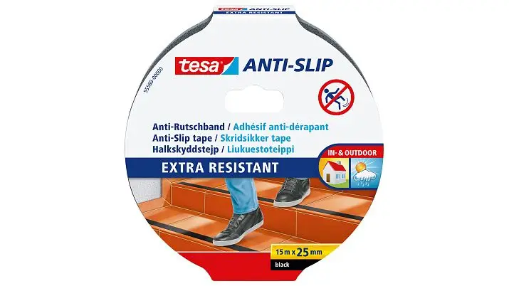 55589-00 Cinta antideslizante para baño Negro