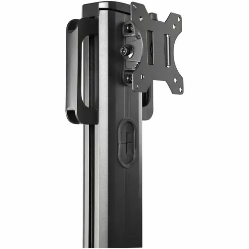 Carrito Ergonómico con Ajuste de Altura para Estación de Trabajo Móvil - con Soporte VESA para Monitor - con Soporte para CPU - con Bandeja para Teclado - Workstation Móvil con Ruedas - Imagen 9