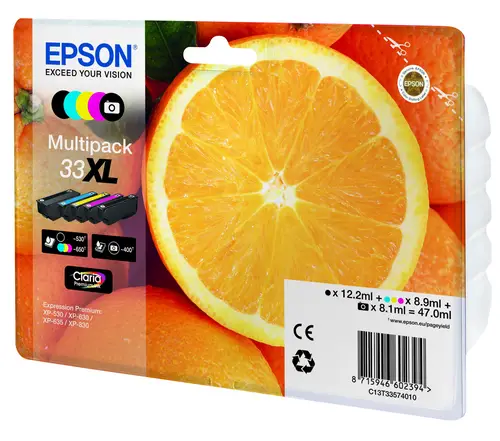 Oranges Multipack 5-colours 33XL Claria Premium Ink - Imagen 2