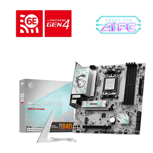 B840M GAMING PLUS WIFI6E placa base AMD B840 Zócalo AM5 micro ATX - Imagen 6