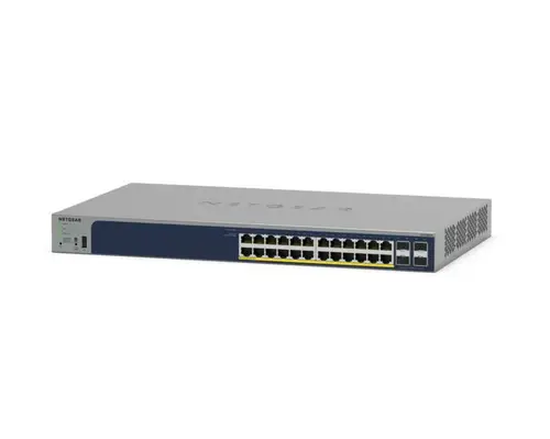 GS728TPP Gestionado L2/L3/L4 Gigabit Ethernet (10/100/1000) Energía sobre Ethernet (PoE) Gris - Imagen 1