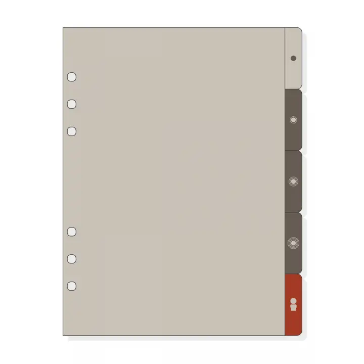 1986352 divisor Cloruro de polivinilo (PVC) Gris