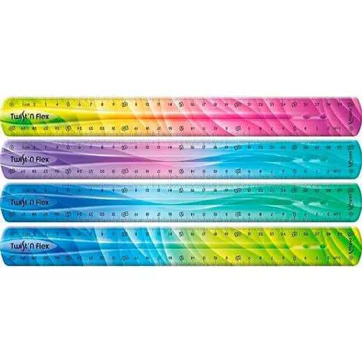 MAPED REGLA T&F DECORADAS DOBLE GRADUACIÓN 30 CM COLORES SURTIDOS