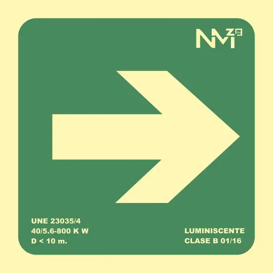 6170-10HD VE señal de información Verde PVC 125 pieza(s)