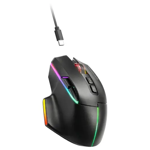 MMWVECTOR ratón Juego mano derecha RF Wireless + Bluetooth + USB Type-A Óptico 12000 DPI - Imagen 5