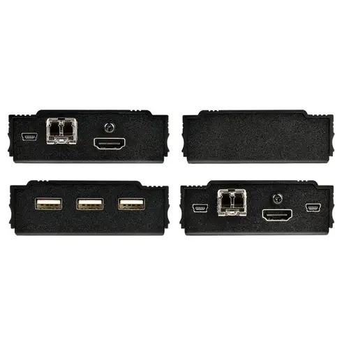Extensor KVM HDMI de 4K por Fibra - Alargador de Consola Switch KVM con Vídeo HDMI y USB Remoto - hasta 300m (Multimodo) - con 2 Módulos SFP+ MMF de 10Gb - (TX/RX) - Imagen 4