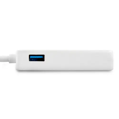 Adaptador Tarjeta de Red NIC Externa USB 3.0 de 1 Puerto Gigabit Ethernet RJ45 y Puerto USB - Blanco - Imagen 4