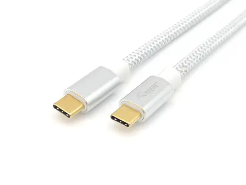 128358 Cable USB 3.2 Gen 2 C a C, M/M, 2,0m, PD 100W , 4K/60Hz, 10Gbps, Blanco - Imagen 2