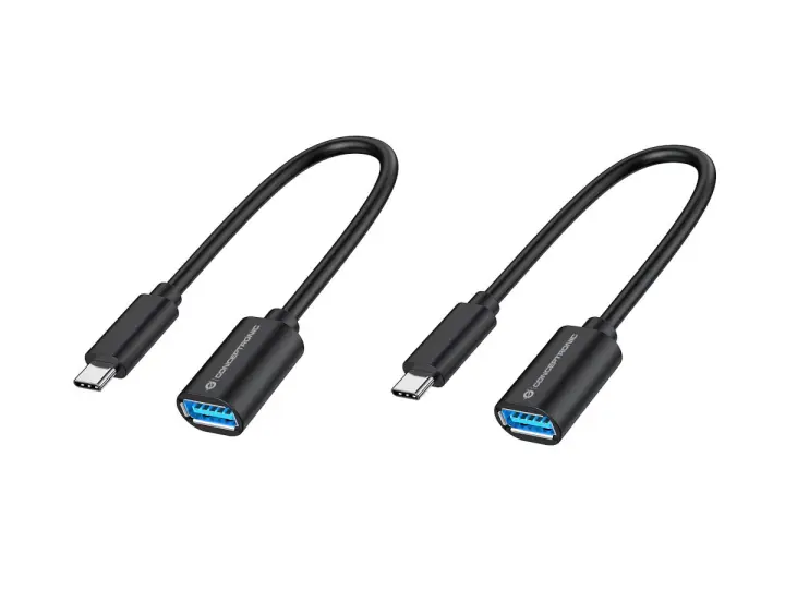 ABBY11B cable USB USB 3.2 Gen 1 (3.1 Gen 1) 0,2 m USB C USB A Negro