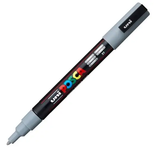 MARCADOR UNI-BALL POSCA PC3M 0.9-1.3MM GRIS