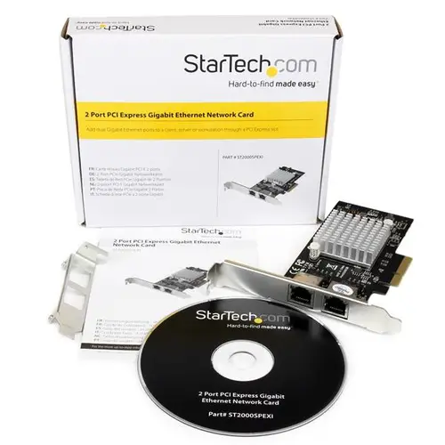 Tarjeta Adaptador de Red PCI Express PCI-E Gigabit Ethernet con 2 Puertos RJ45 Chipset Intel i350 - Imagen 5