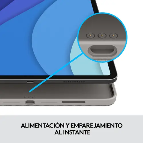 920-010211 teclado para móvil QWERTY Español Smart Connector Gris - Imagen 12
