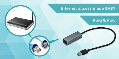 Metal USB 3.0 Gigabit Ethernet Adapter - Imagen 9