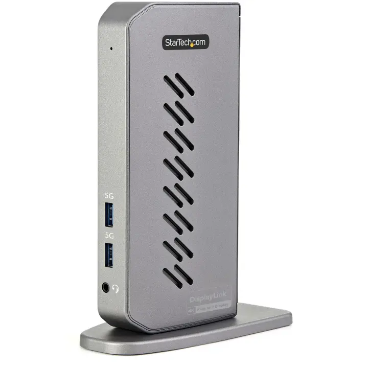 Dock USB-C o USB-A - Docking Station Universal Híbrido USB 3.0 para Ordenador Portátil USB Tipo C o USB-A - para 2 Monitores HDMI o DisplayPort de 4K a 60Hz - 6x USB-A GbE - USB 3.1 Gen 1 - Win Mac