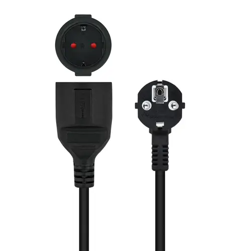Cable de Alimentación Alargador, Negro, 5 m - Imagen 3