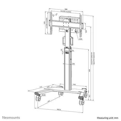 FL50S-825WH1 Carro para TV 37-75" - TÜV - Imagen 20