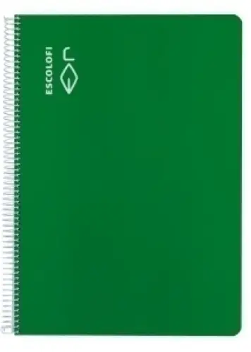 BLOCK ESCOLOFI A4 80h CD.4 70g VERDE - Pack de 5 unidades