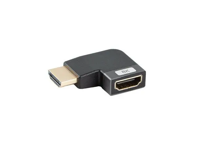 AD-HDMI-09 adaptador de cable de vídeo HDMI tipo A (Estándar) Negro, Plata