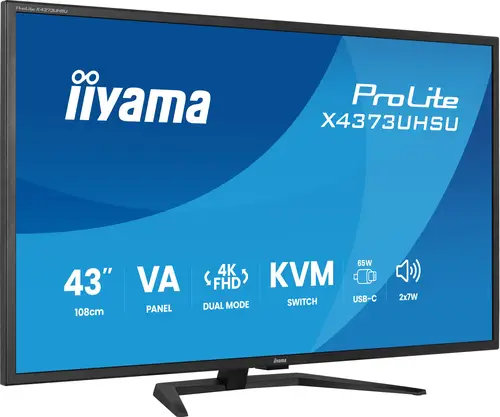 ProLite X4373UHSU-B2 pantalla para PC 108 cm (42.5") 3840 x 2160 Pixeles 4K Ultra HD LED Negro - Imagen 2