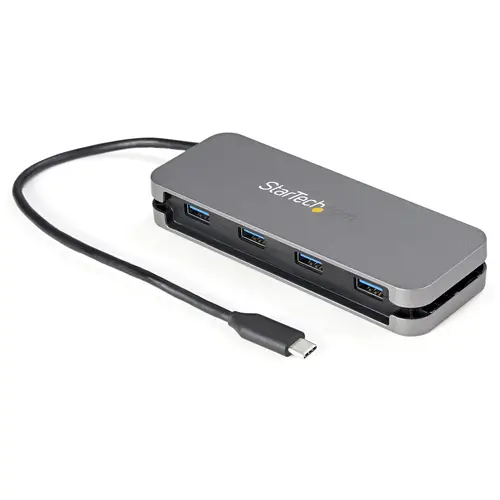 Hub Ladrón USB C de 4 Puertos - 4x USB-A - Concentrador USB 3.0 Tipo C de 5Gbps (USB 3.2 Gen 1) - Hub Portátil USB-C a USB-A - con Cable de 28,5cm con Gestión de Cableado (HB30CM4AB) - Imagen 1
