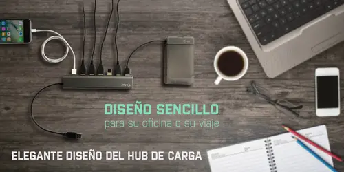 Metal Superspeed USB 3.0 7-Port Hub - Imagen 9