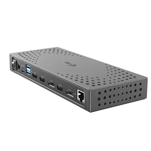 USB 3.0 / USB-C / Thunderbolt, 3x 4K Docking Station Gen 2 + Power Delivery 100W - Imagen 2