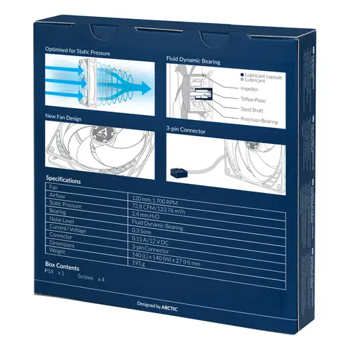 P14 Carcasa del ordenador Ventilador 14 cm Negro - Imagen 7