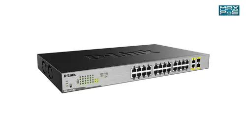 DGS-1026MP switch No administrado Gigabit Ethernet (10/100/1000) Energía sobre Ethernet (PoE) Negro, Gris - Imagen 3