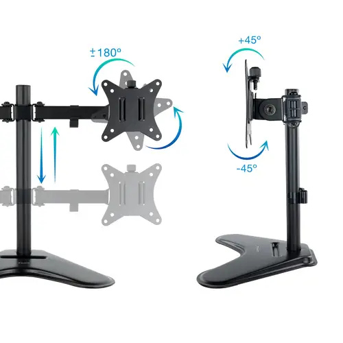 DB1702TN-B soporte para monitor 81,3 cm (32") Negro Escritorio - Imagen 2