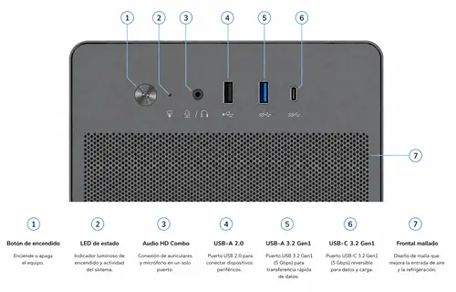 CAJA MATX M100 USB-C 3.2 GEN1 FULL METAL MESH S/FTE - Imagen 6