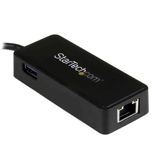Adaptador de Red Gigabit USB-C con Puerto USB Extra - Negro - Imagen 3