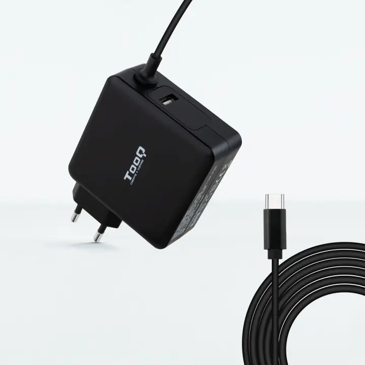 TQLC-USBC90PD adaptador e inversor de corriente Auto 90 W Negro