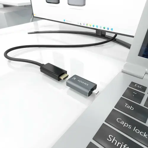 Adaptador Conversor Aluminio USB-C a HDMU 4K@60Hz, USB-C/M-HDMI/H, Gris - Imagen 4