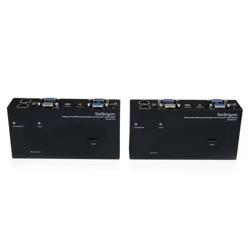 Extensor de Consola KVM por Cat 5 Ethernet (200m) con USB y Vídeo VGA Doble - Imagen 4