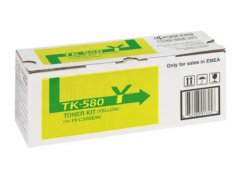 TK-580Y cartucho de tóner 1 pieza(s) Original Amarillo - Imagen 2