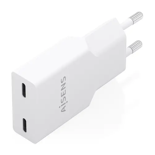 Cargador Ultra Delgado GaN 30W, 2xUSB-C PD3.0, Blanco - Imagen 2