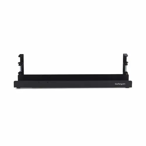 Bandeja Gestionador de Cables Negro - Soporte de Regleta - para Debajo del Escritorio - Ajustable en Longitud - Fijación con Mordaza - Instalación sin Perforaciónes - Negro - Imagen 3