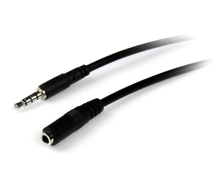 Cable de 1m de Extensión Alargador de Auriculares Headset Mini-J..