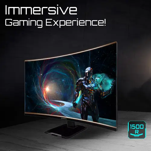 GS32QCA 31.5" Monitor Curvo para Gaming QHD - 2560 x 1440, 180Hz, 1ms, 250 cd/m², FreeSync, HDR Ready, HDMI 2.0, DisplayPort 1.4 - Imagen 7