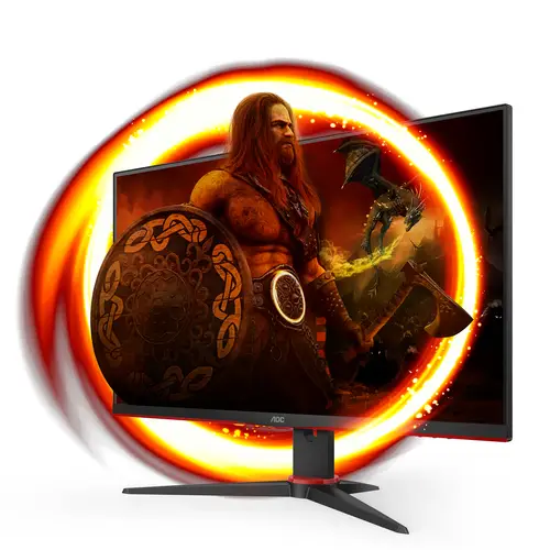 G2 24G2ZE/BK LED display 60,5 cm (23.8") 1920 x 1080 Pixeles Full HD Negro, Rojo - Imagen 2