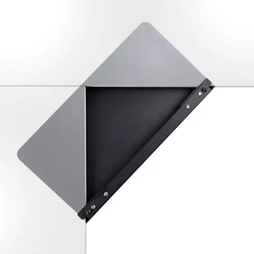 Superficie Manga de Acero para la Esquina de una Mesa o Escritorio de Esquina - 12,7-38,1mm de Grosor - Bandeja Extensora de Esquina de Escritorio o Mesa en L para Teclado - Imagen 5